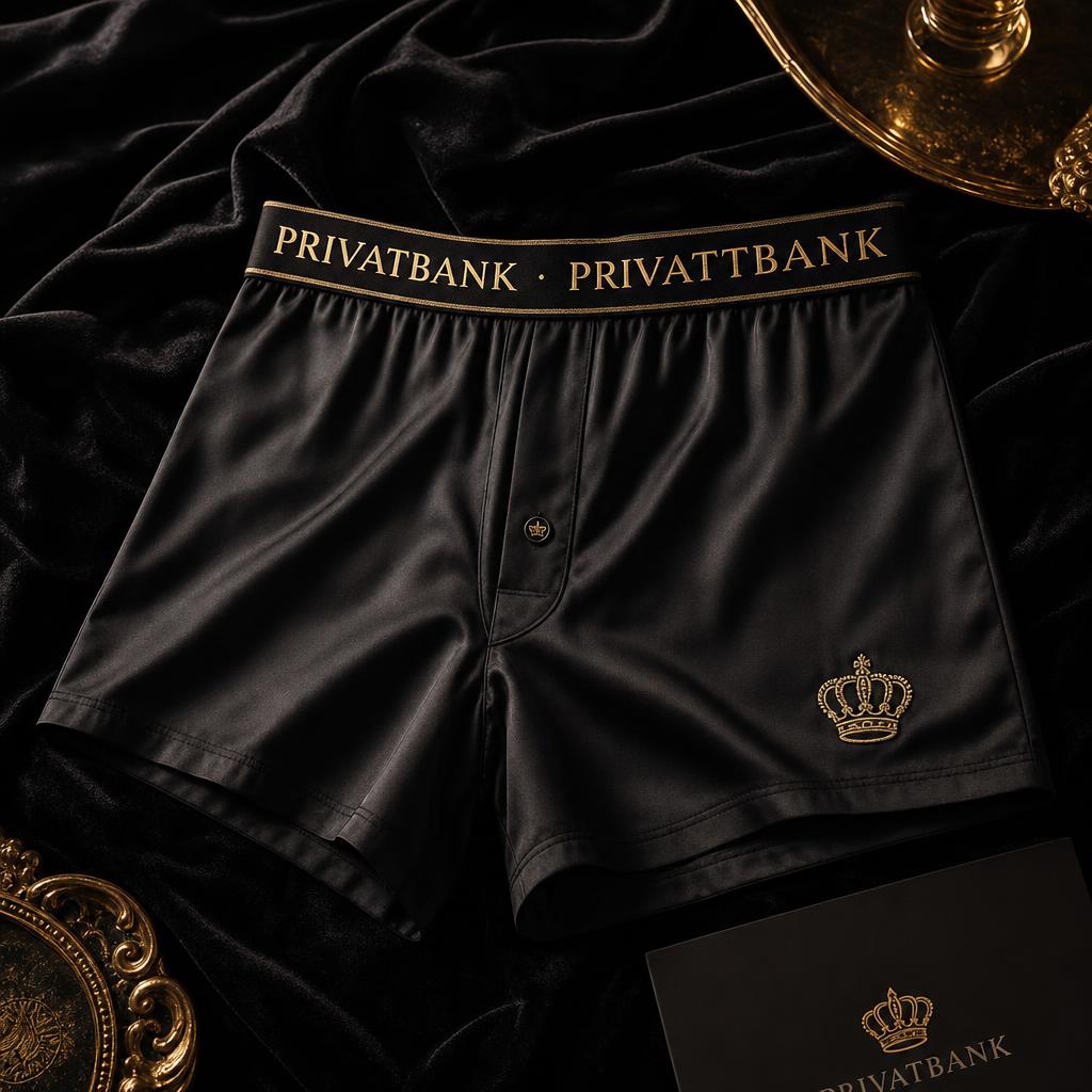 Seiden-Boxershorts „Privatbank"