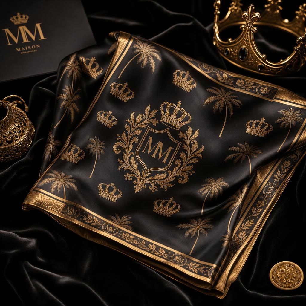 Seidenschal „Monogramm"